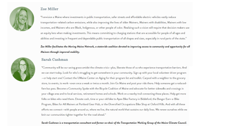 Image of Zoe Miller and Sarah Cushman written content of contributions - also available via the article link